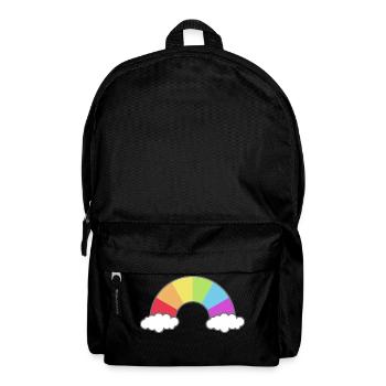 Spezieller Regenbogen - Vertikale Streifen - Rucksack - Schwarz - Vorne