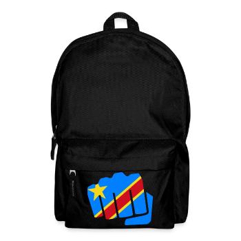Kongo Zaire Kongu DR Congo Kongó Flagge Geschenk - Rucksack - Schwarz - Vorne