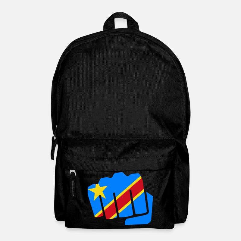 Kongo Zaire Kongu DR Congo Kongó Flagge Geschenk - Rucksack - Schwarz