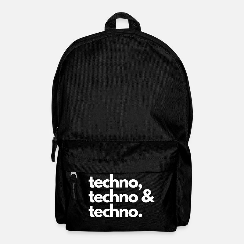 Techno, Techno & Techno - Rucksack - Schwarz