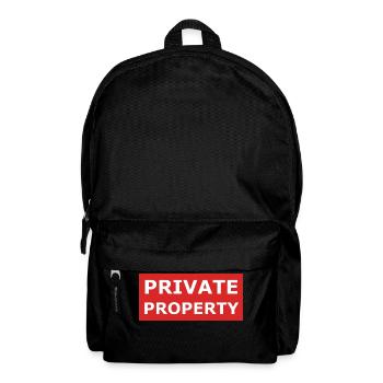 Private property - Backpack - black - Front