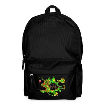 Ich hab die lampe an fisch - Rucksack - Schwarz - Vorne