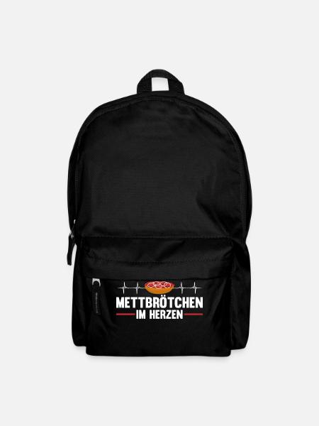 Mett Hackepeter Herzschlag - Rucksack - Schwarz
