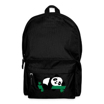 Lazy panda - Backpack - black - Front