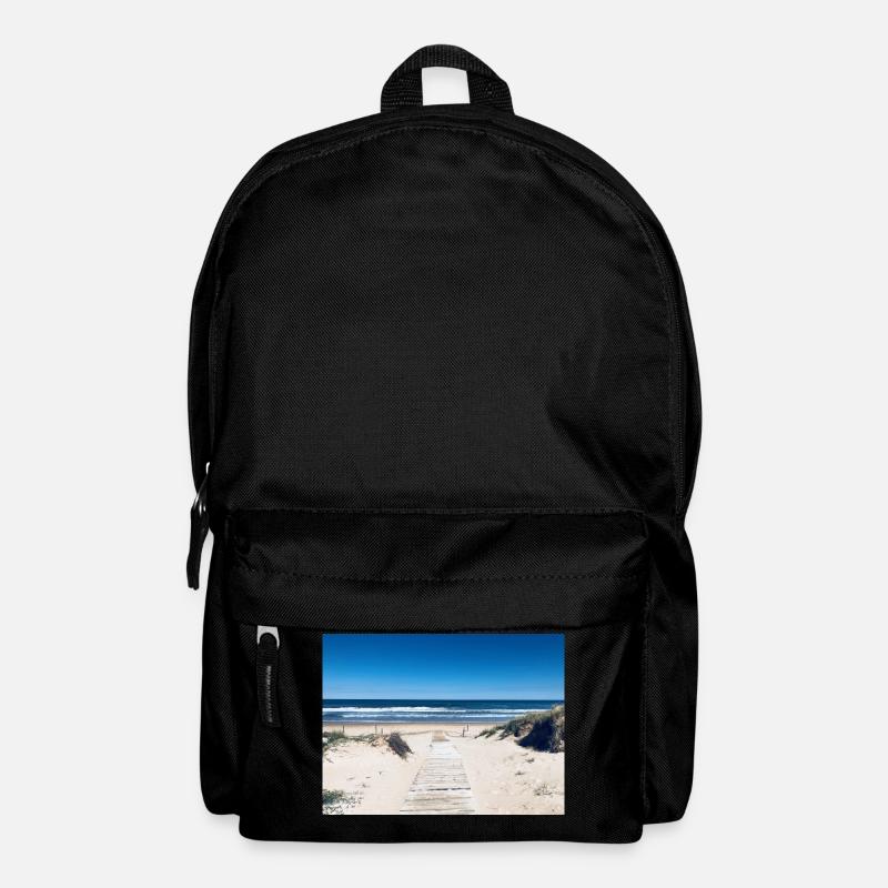 Weg zum Meer - Rucksack - Schwarz