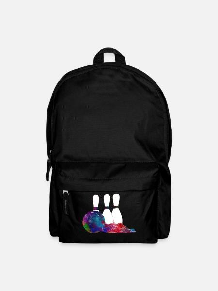 Bowling Sportkunst #bowling #sport - Rucksack - Schwarz
