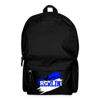 Berlin Fussball Charlottenburg Blau Weiß - Rucksack - Schwarz - Vorne