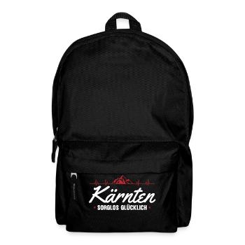 Kärnten Herzschlag Alpen Österreich - Rucksack - Schwarz - Vorne