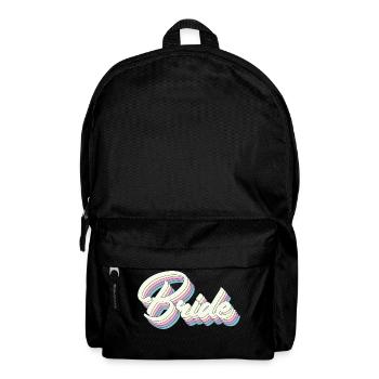 Retro Braut Bachelorette Teil Geschenk für Frauen - Rucksack - Schwarz - Vorne