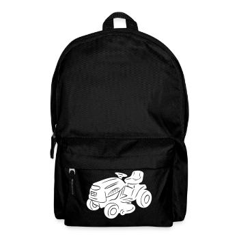Gardening mower gardener lawn vector - Backpack - black - Front