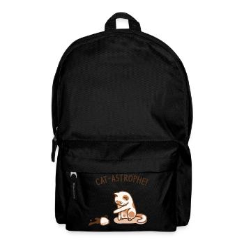 Cat disaster | Funny kitten - Backpack - black - Front