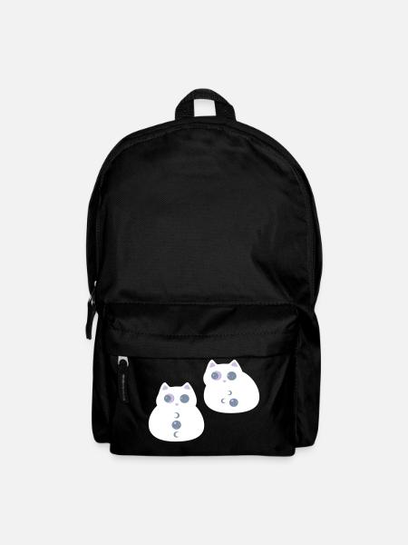 Katzen mit Mondaugen - Rucksack - Schwarz