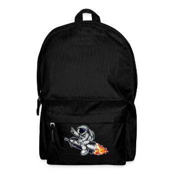 Graffiti Astronaut mit Spraydose Rakete - Rucksack - Schwarz - Vorne