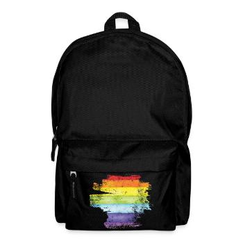 Stolz Pinsel Regenbogen - Rucksack - Schwarz - Vorne
