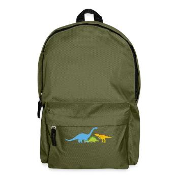 Dinos Dinosaurier - Rucksack - Olivgrün - Vorne