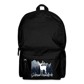 Schwarzwaldbub Hirsch Schwarzwald - Rucksack - Schwarz - Vorne