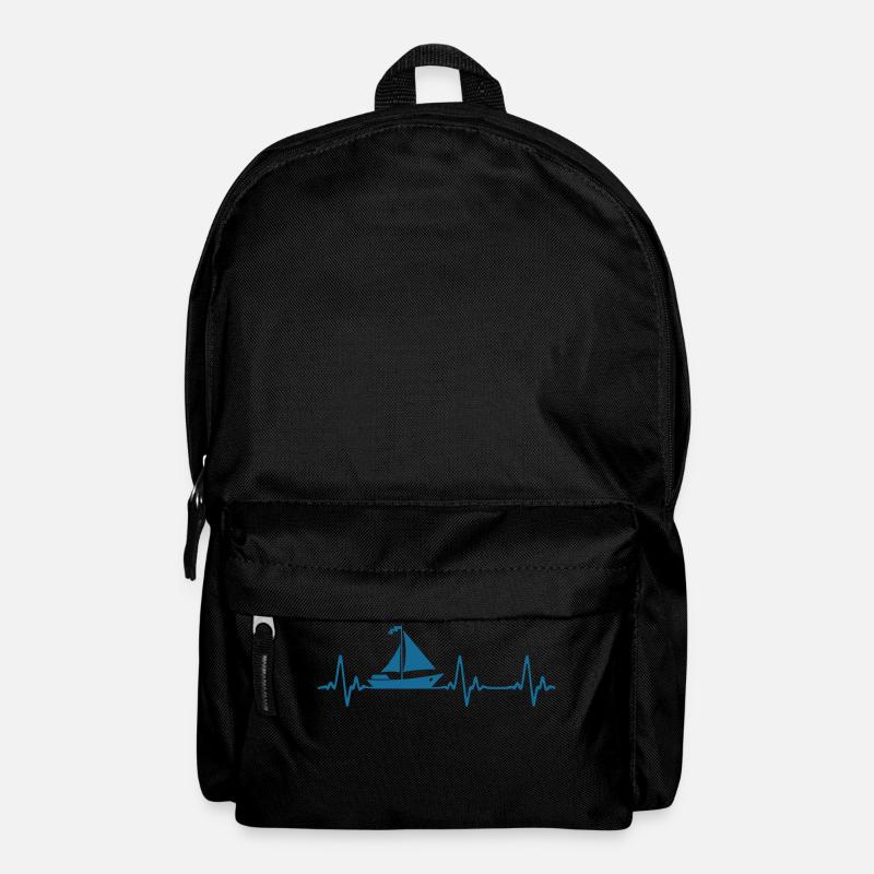 Segelboot - Rucksack - Schwarz