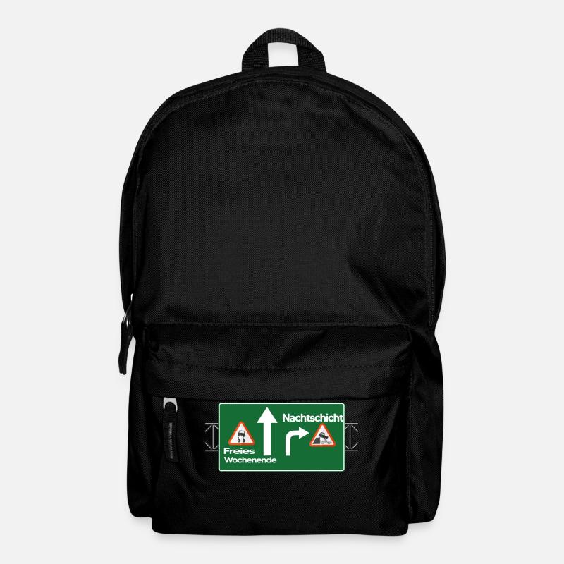 nachtschicht modus nachtarbeit schichtarbeit nacht - Rucksack - Schwarz