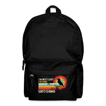Ich bin nicht verloren Ich bin Vogelbeobachtung - Rucksack - Schwarz - Vorne