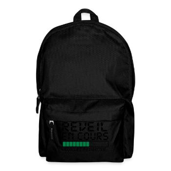 réveil en cours veuillez patienter,citations,drôle - Sac à dos - noir - Devant