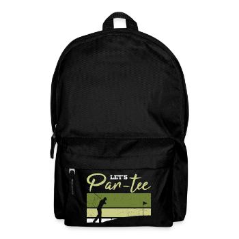Let's Par-tee Golf Pun - Backpack - black - Front
