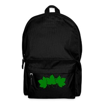 feuilles - Sac à dos - noir - Devant