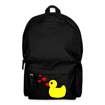 Canard grinçant Jaune Saint-Valentin 2 - Sac à dos - noir - Devant