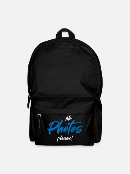 No photos please - Rucksack - Schwarz