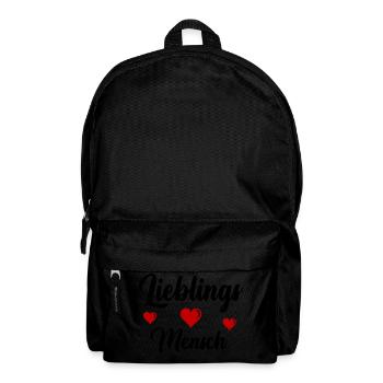 Lieblings Mensch - Rucksack - Schwarz - Vorne