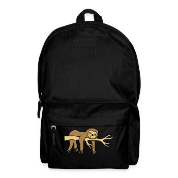 Happy hanging sloth - Backpack - black - Front
