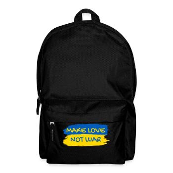 Make Love Not War Urkaine Peace Stand with Ukraine - Rucksack - Schwarz - Vorne