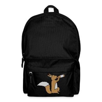 Beer-drinking squirrel - Backpack - black - Front