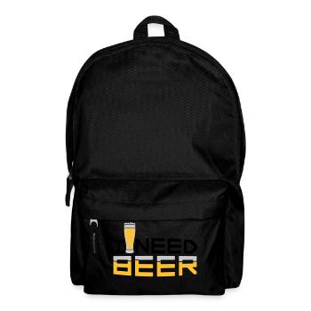 J’ai besoin de bière - Sac à dos - noir - Devant