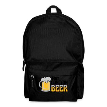 May Contain Beer Saying - Backpack - black - Front
