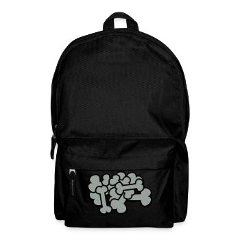 Großer Comic Knochen Haufen - Rucksack - Schwarz - Vorne