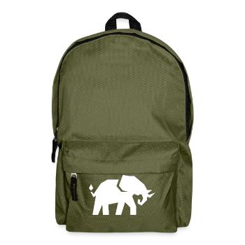 Elephant - Backpack - olive green - Front