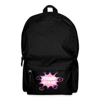 En avant avec la chèvre - Sac à dos - noir - Devant