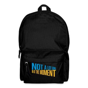 Not much going on - Backpack - black - Front