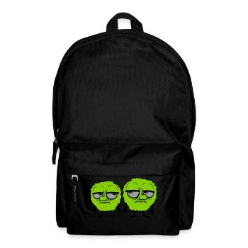 2 Monster Augen verdrehen - Rucksack - Schwarz - Vorne