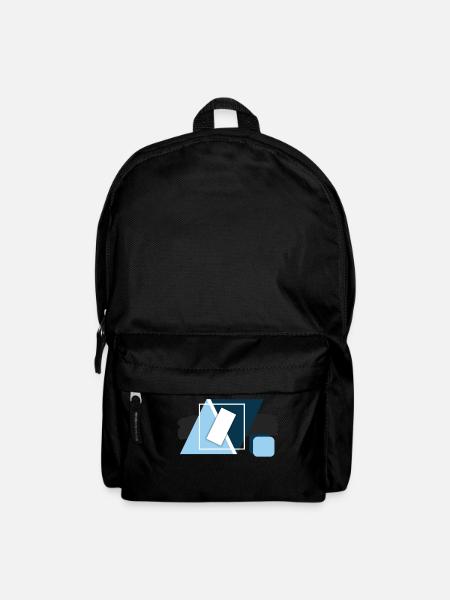 Dreieck Design T-Shirt Hoodie etc Symbol Geometrie - Rucksack - Schwarz