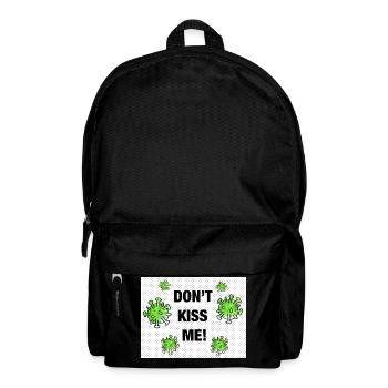 Ne m’embrasse pas Vêtements drôles pour bébé Virus Corona - Sac à dos - noir - Devant