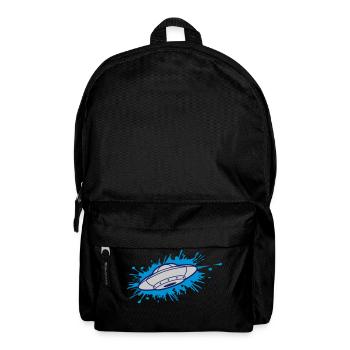 Farbklecks UFO flying saucer - Backpack - black - Front