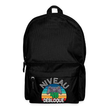 Level 40 freigeschaltet - Rucksack - Schwarz - Vorne