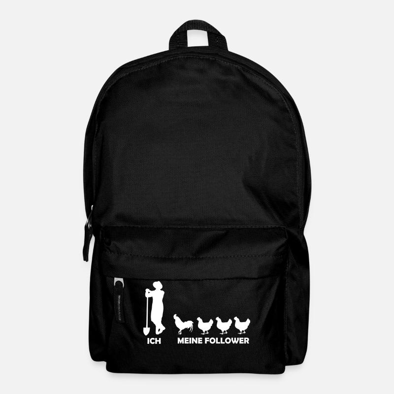 Ich und meine Follower - Huhn - Hühner - Hahn - Rucksack - Schwarz