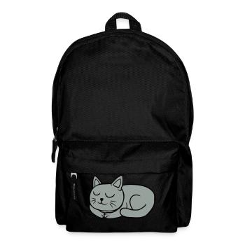 Sleeping dear lying cat - Backpack - black - Front