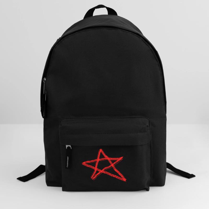 Pentagram Satan Devil Gothic Occult Witch Vector Backpack
