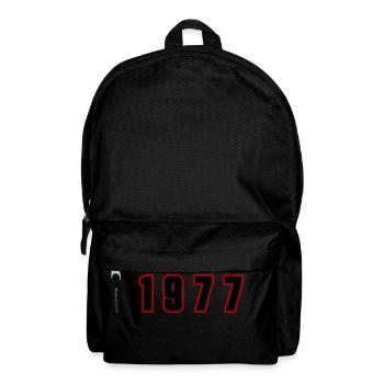 1977 Jahr Zahl - Rucksack - Schwarz - Vorne