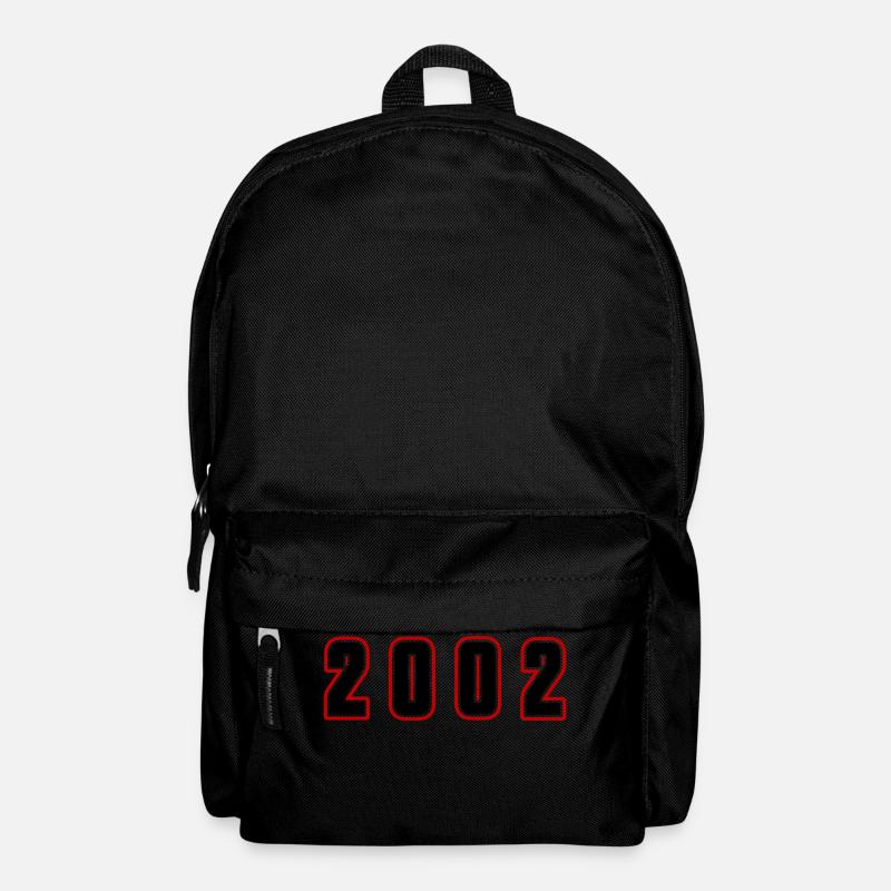 2002 Jahr Zahl - Rucksack - Schwarz