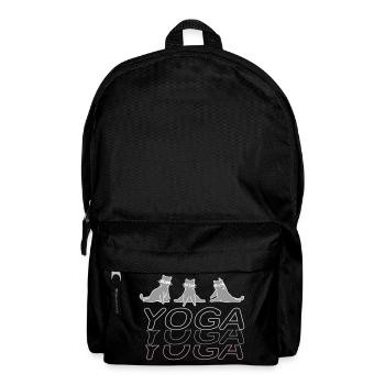 Yogakatzen - Rucksack - Schwarz - Vorne