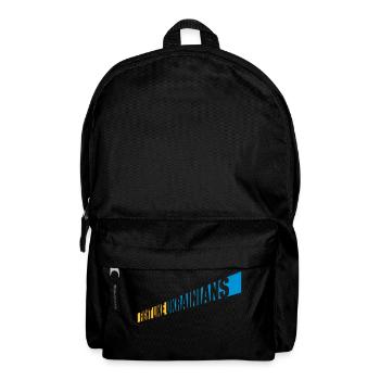 fight like ukrainians quote - Backpack - black - Front